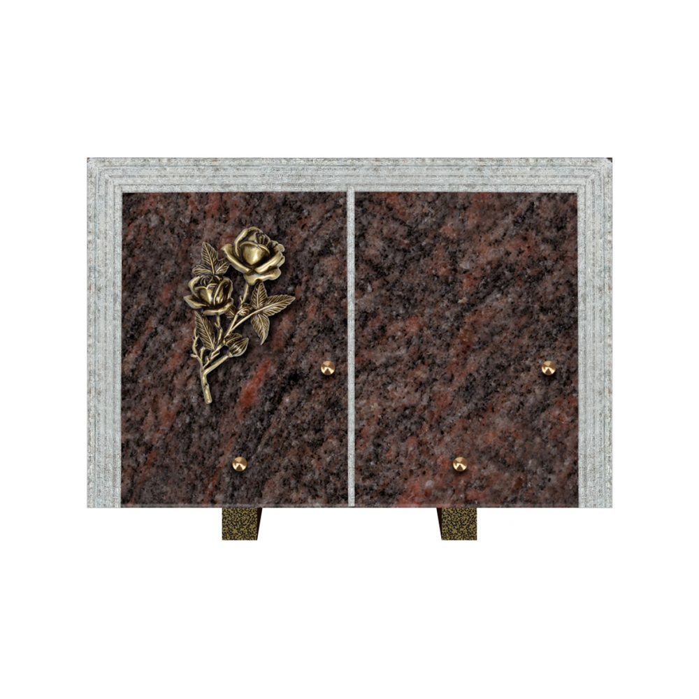 Plaque funéraire Livre Droit Granit 30x20 – Plaques Funéraires Créations® – vue complémentaire