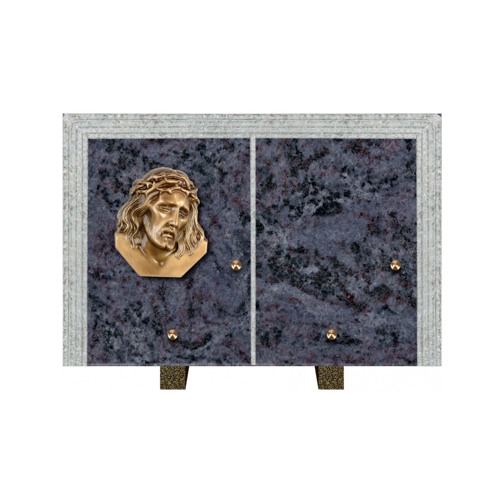 Plaque funéraire Livre Droit Granit 30x20 – Plaques Funéraires Créations® – vue complémentaire
