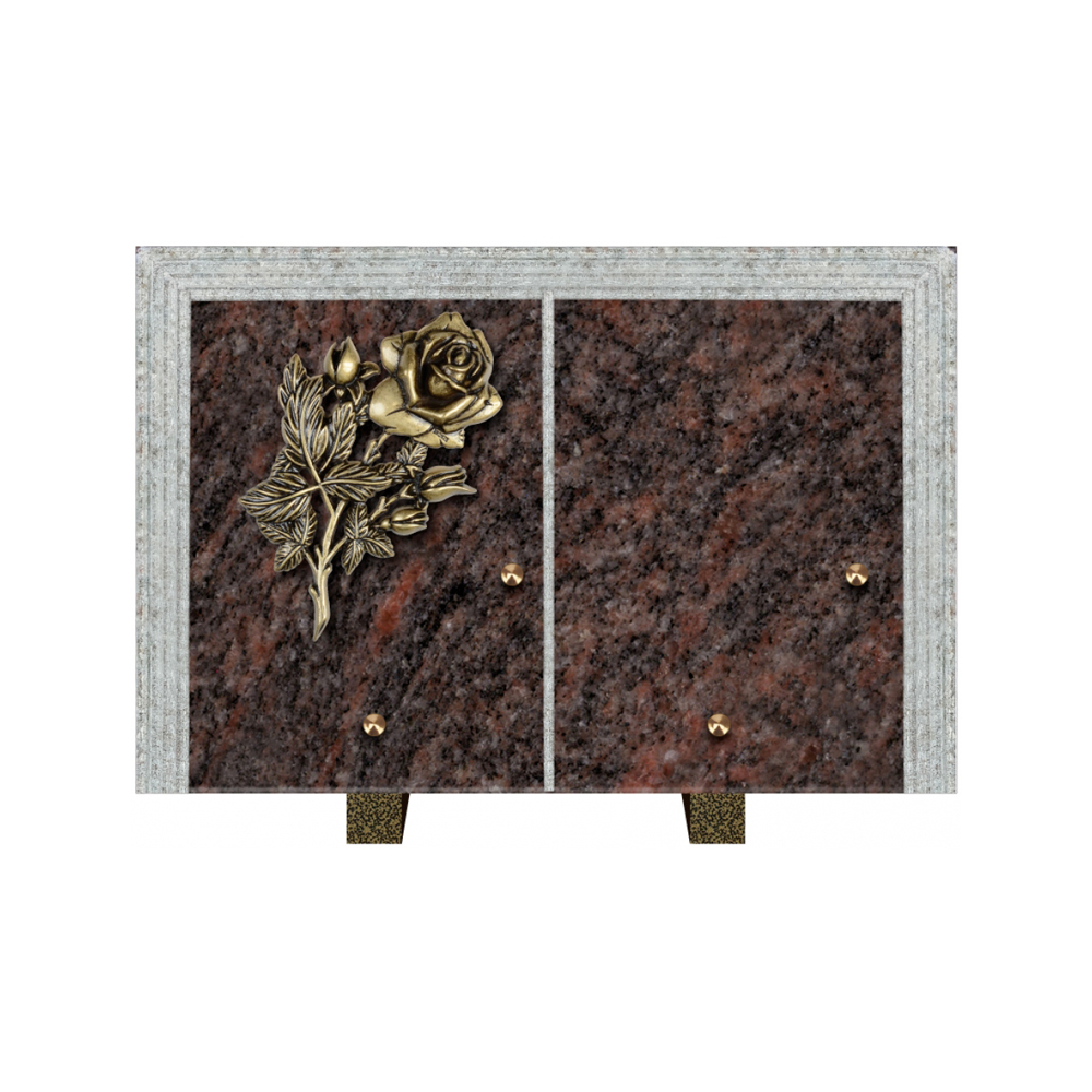 Plaque funéraire Livre Droit Granit 30x20 – Plaques Funéraires Créations® – vue complémentaire