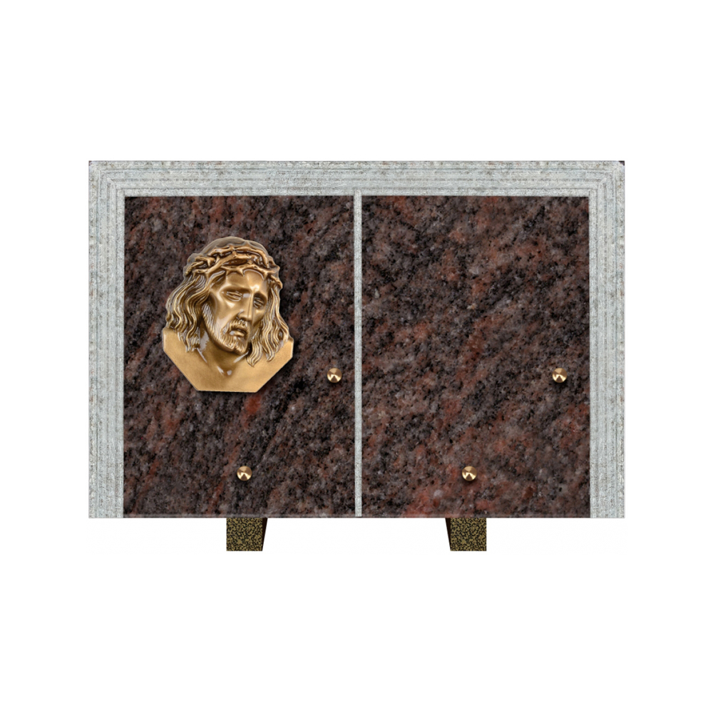 Plaque funéraire Livre Droit Granit 30x20 – Plaques Funéraires Créations® – vue complémentaire