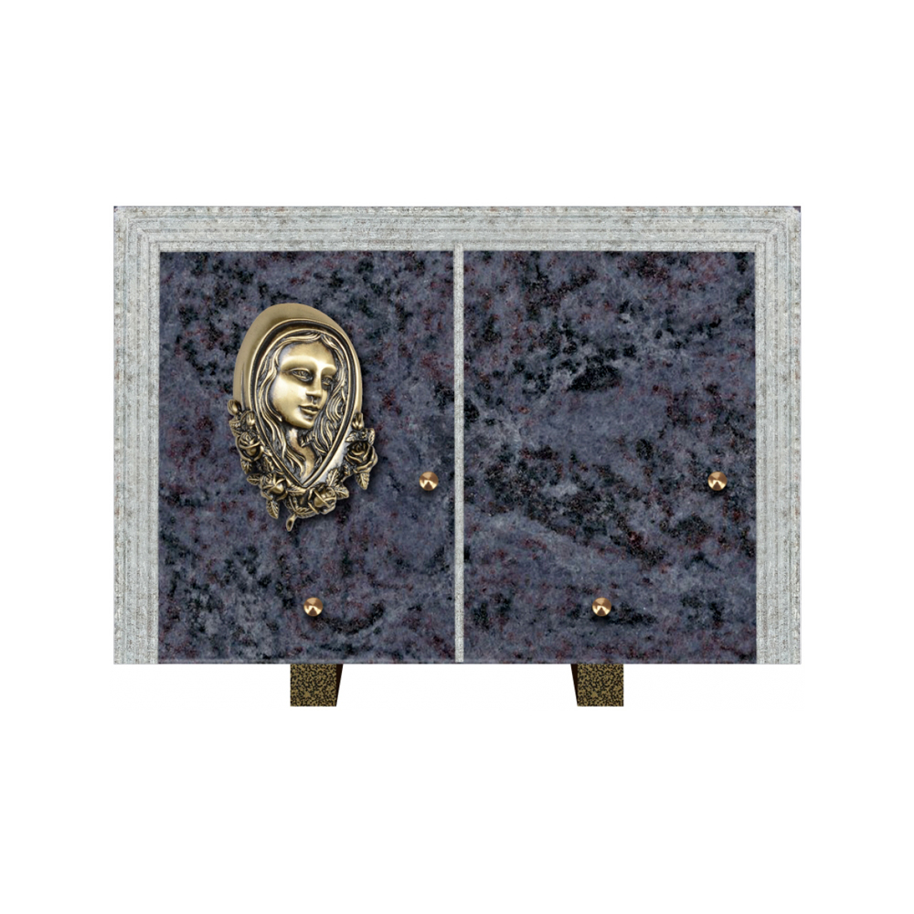 Plaque funéraire Livre Droit Granit 30x20 – Plaques Funéraires Créations® – vue complémentaire