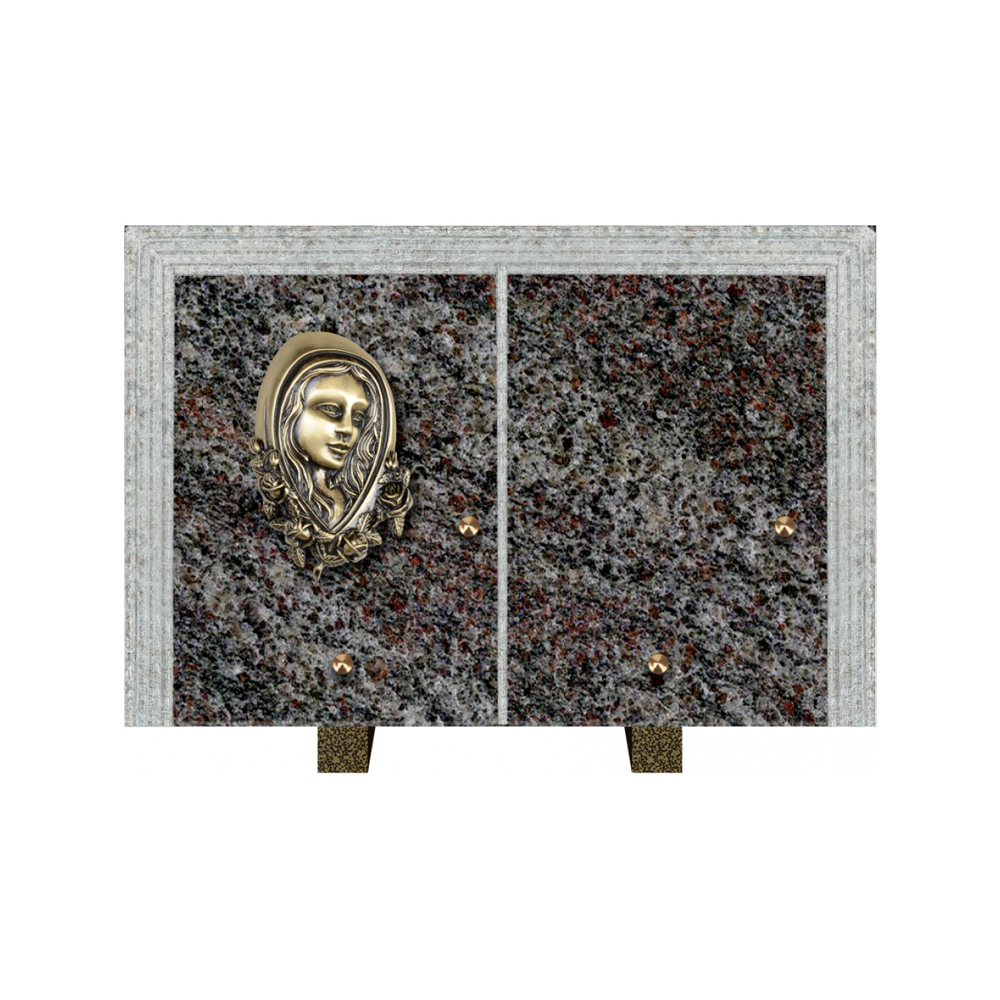 Plaque funéraire Livre Droit Granit 30x20 – Plaques Funéraires Créations® – vue complémentaire