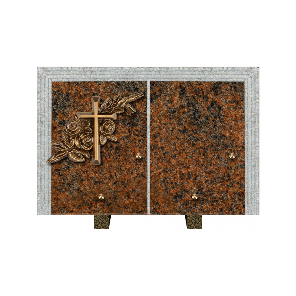 Plaque funéraire Livre Droit Granit 30x20 – Plaques Funéraires Créations® – vue complémentaire