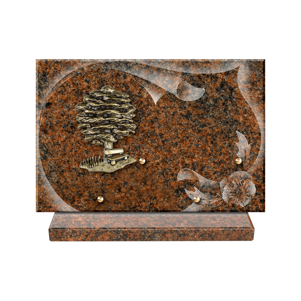 Plaque funéraire Papier – Plaques Funéraires Créations® – vue complémentaire