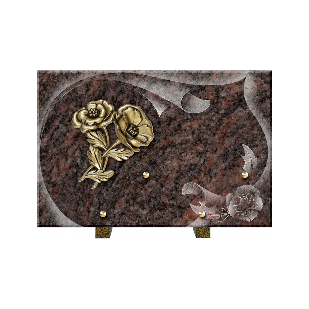 Plaque funéraire Papier – Plaques Funéraires Créations® – vue complémentaire