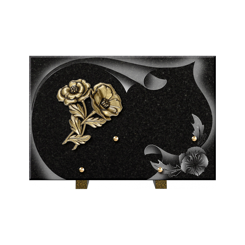 Plaque funéraire Papier – Plaques Funéraires Créations® – vue complémentaire