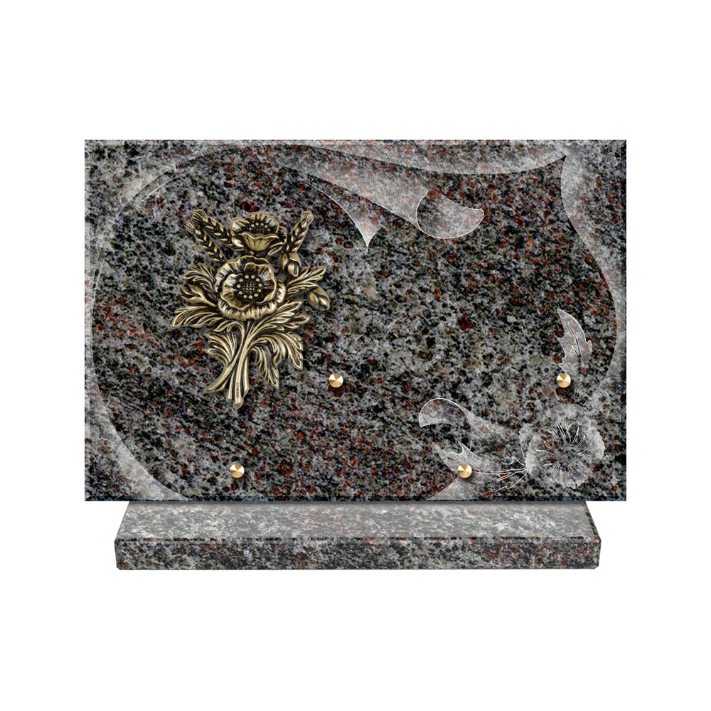 Plaque funéraire Papier – Plaques Funéraires Créations® – vue complémentaire