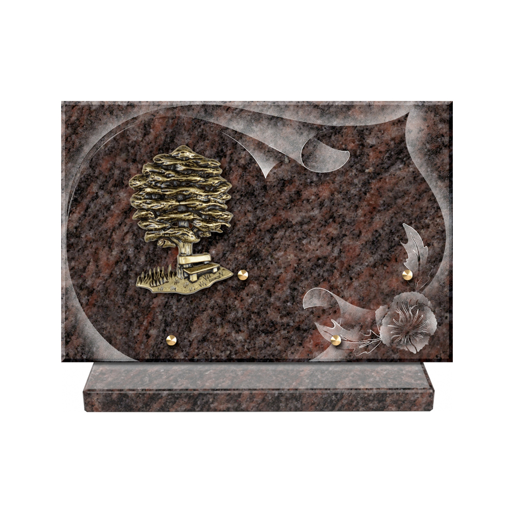 Plaque funéraire Papier – Plaques Funéraires Créations® – vue complémentaire