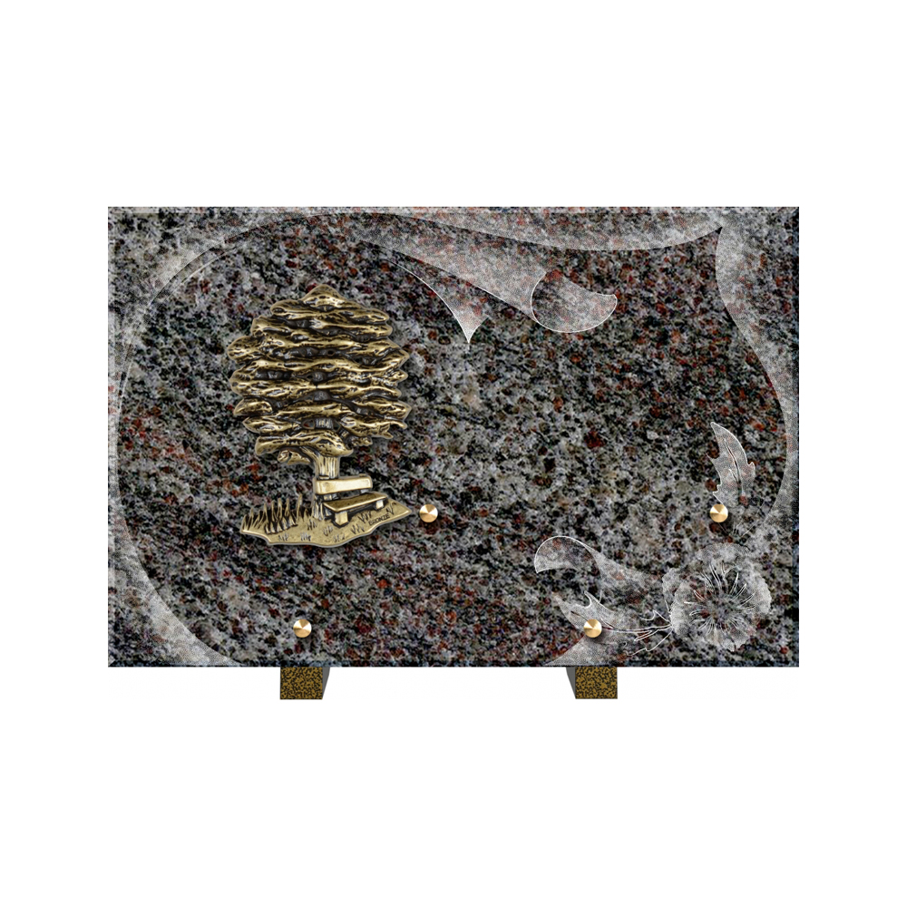 Plaque funéraire Papier – Plaques Funéraires Créations® – vue complémentaire