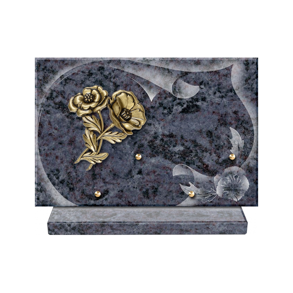 Plaque funéraire Papier – Plaques Funéraires Créations® – vue complémentaire