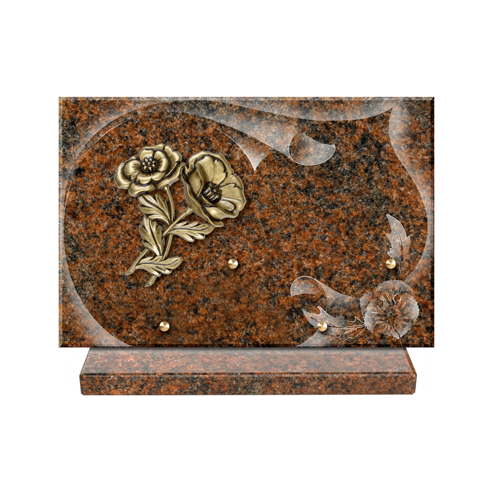 Plaque funéraire Papier – Plaques Funéraires Créations® – vue complémentaire