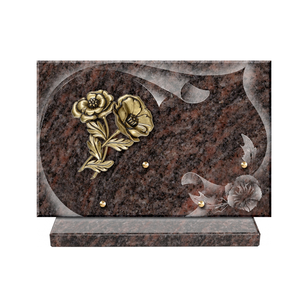 Plaque funéraire Papier – Plaques Funéraires Créations® – vue complémentaire