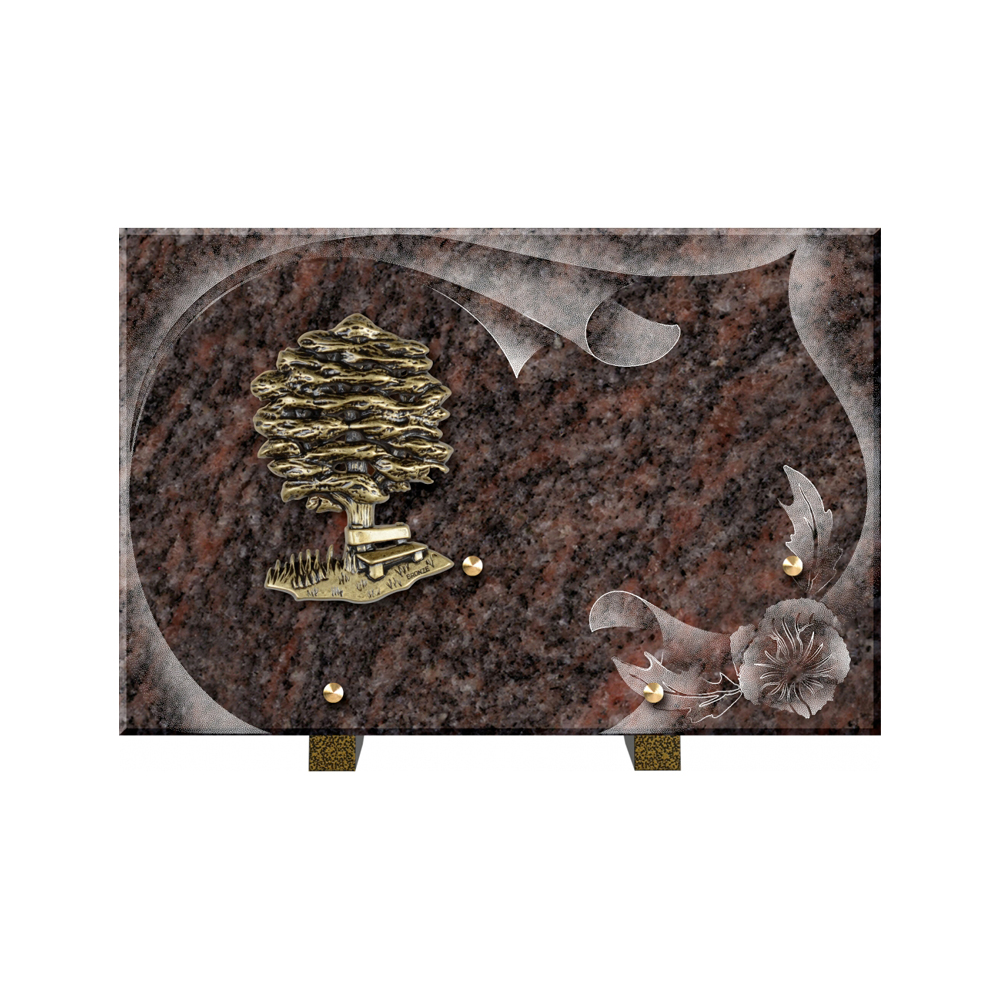Plaque funéraire Papier – Plaques Funéraires Créations® – vue complémentaire