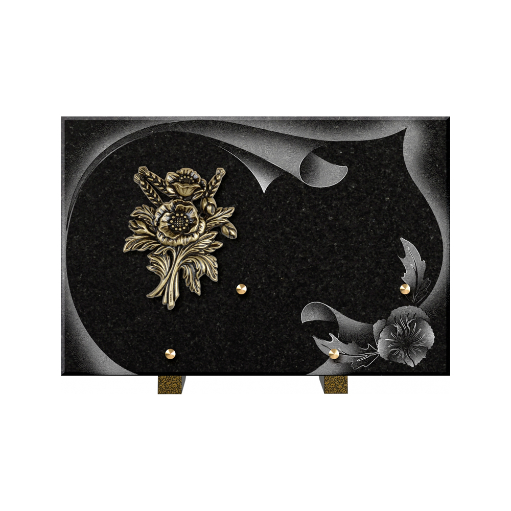 Plaque funéraire Papier – Plaques Funéraires Créations® – vue complémentaire