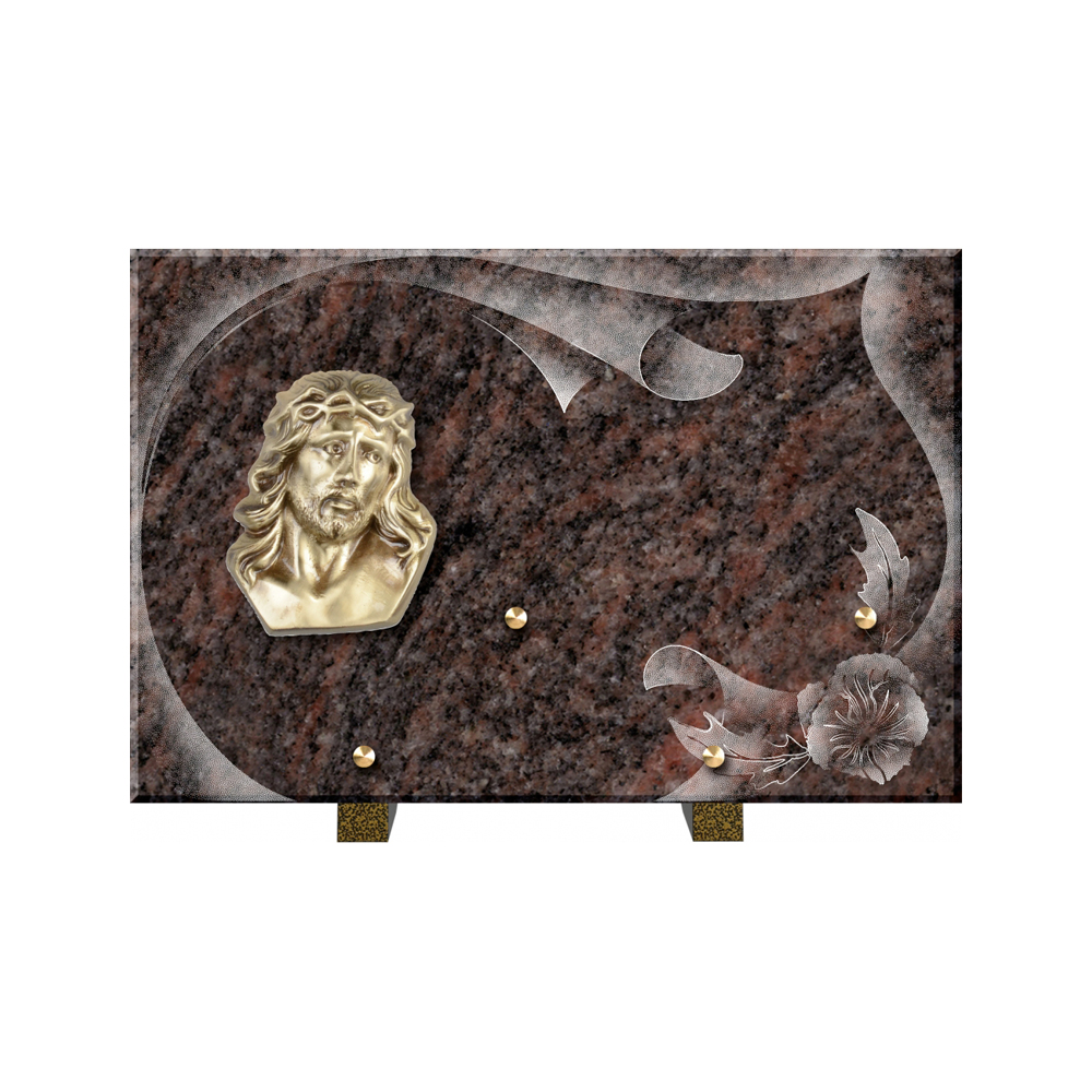 Plaque funéraire Papier – Plaques Funéraires Créations® – vue complémentaire