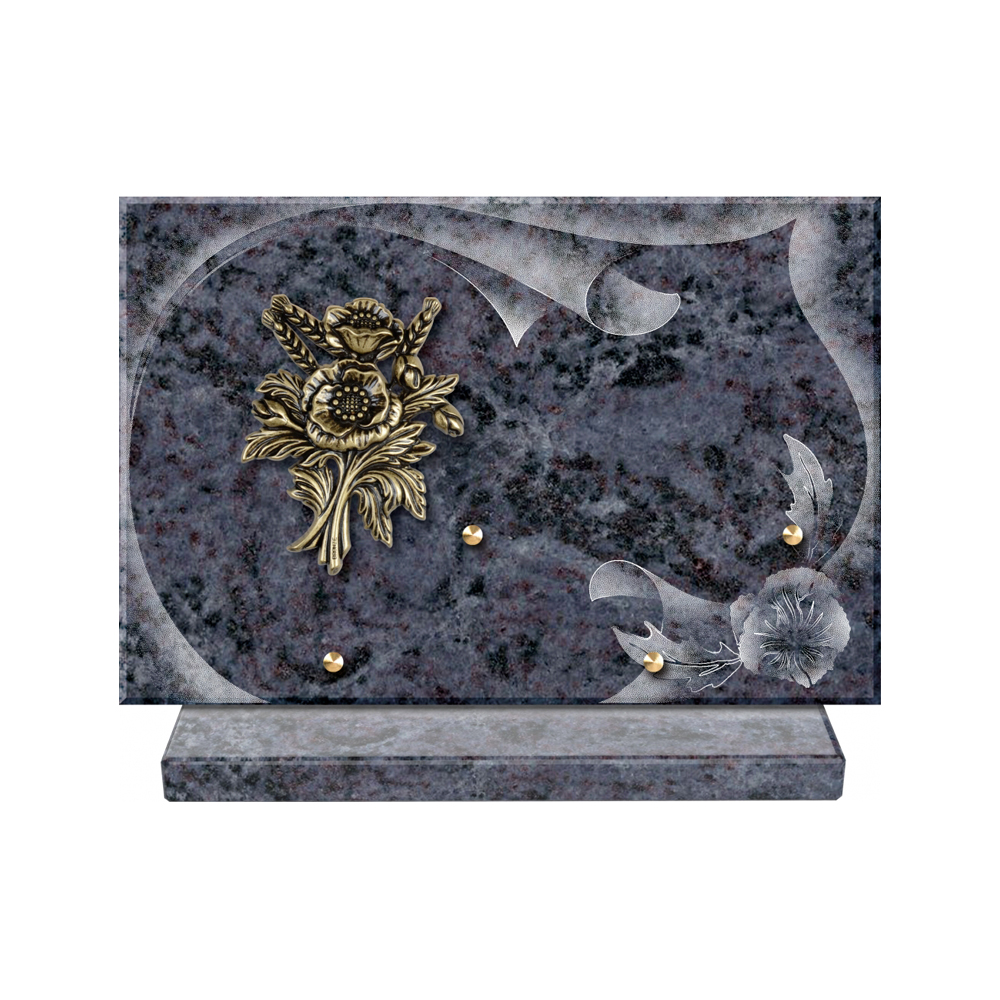 Plaque funéraire Papier – Plaques Funéraires Créations® – vue complémentaire