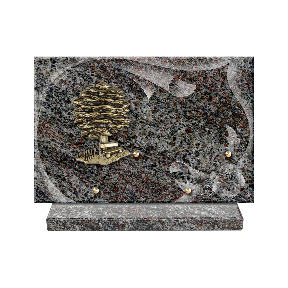Plaque funéraire Papier – Plaques Funéraires Créations® – vue complémentaire