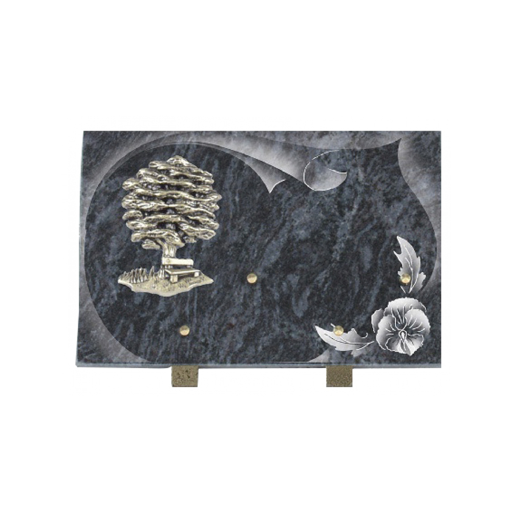 Plaque funéraire Papier – Plaques Funéraires Créations® – vue complémentaire