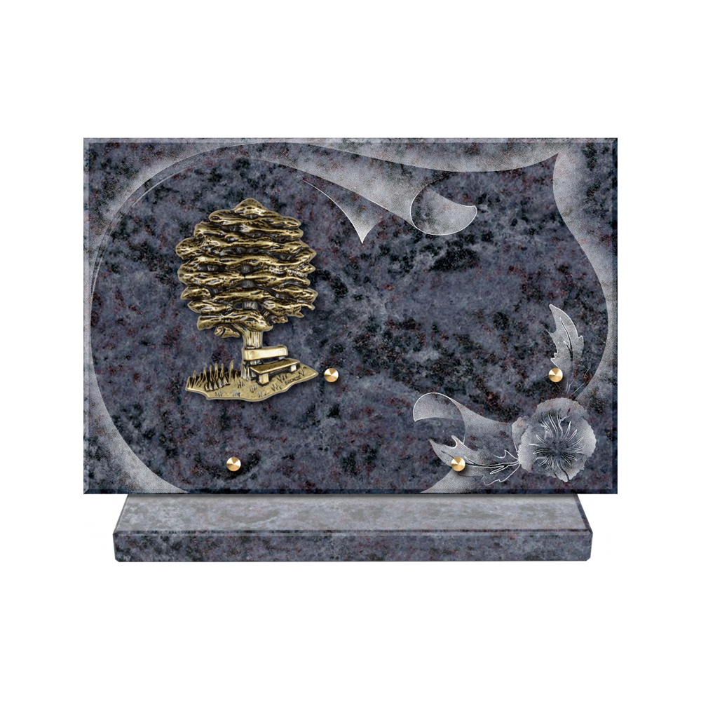 Plaque funéraire Papier – Plaques Funéraires Créations® – vue complémentaire