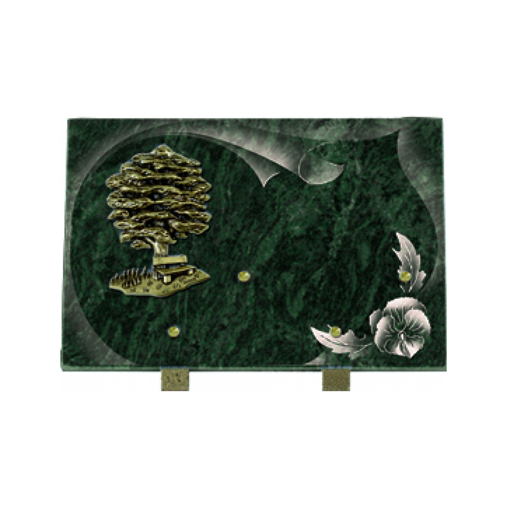 Plaque funéraire Papier – Plaques Funéraires Créations® – vue complémentaire
