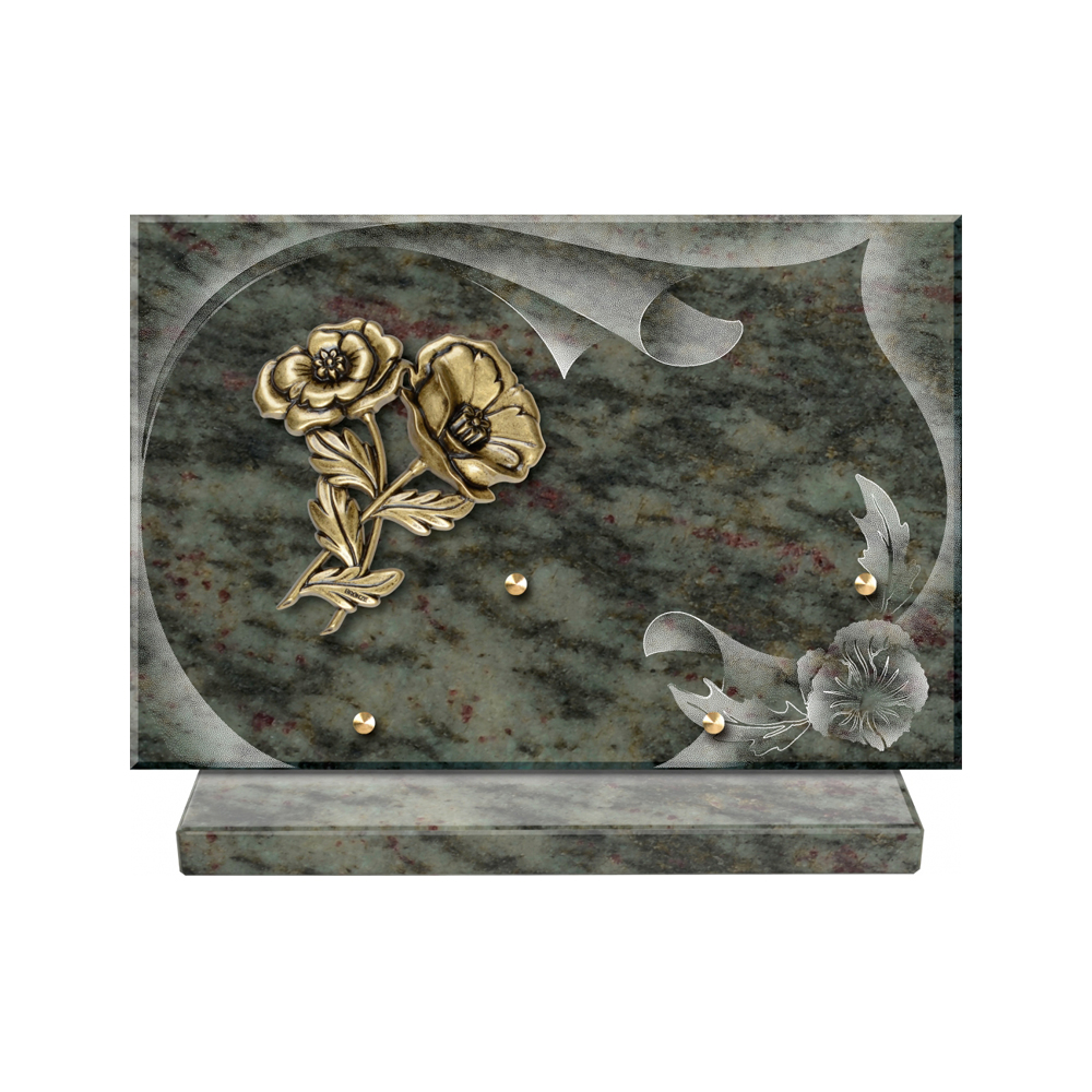 Plaque funéraire Papier – Plaques Funéraires Créations® – vue complémentaire