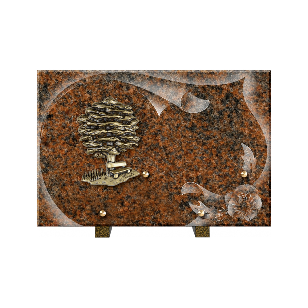 Plaque funéraire Papier – Plaques Funéraires Créations® – vue complémentaire