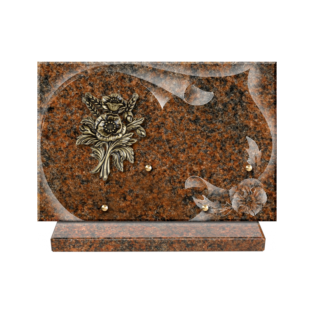 Plaque funéraire Papier – Plaques Funéraires Créations® – vue complémentaire