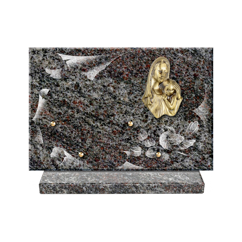 Plaque funéraire Vélin – Plaques Funéraires Créations® – vue complémentaire