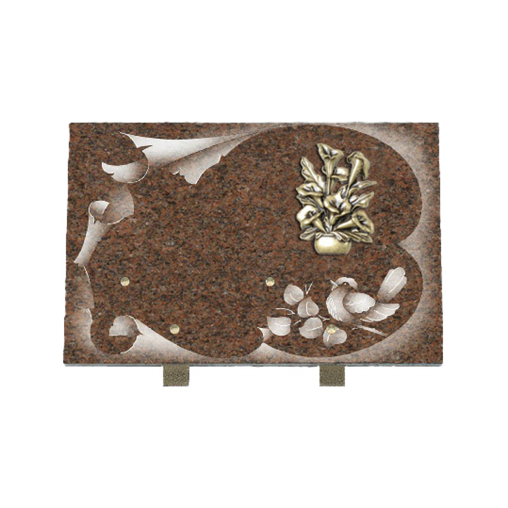 Plaque funéraire Vélin – Plaques Funéraires Créations® – vue complémentaire