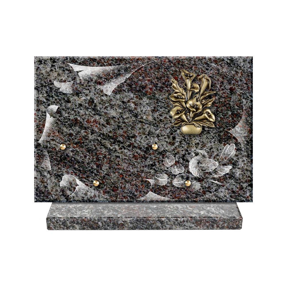 Plaque funéraire Vélin – Plaques Funéraires Créations® – vue complémentaire