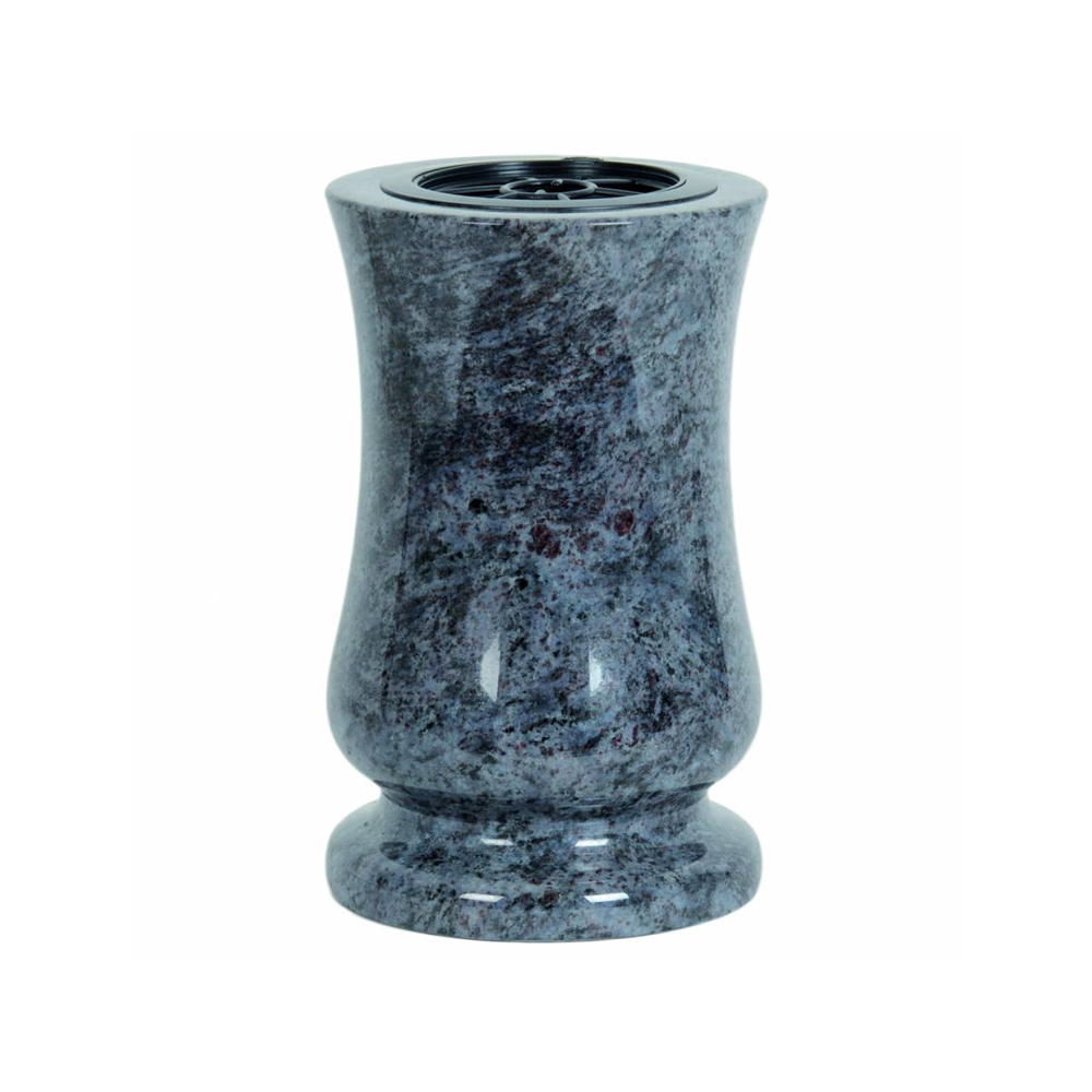 Plaque funéraire Vase Tourné en Granit - 25cm – Plaques Funéraires Créations® – vue complémentaire