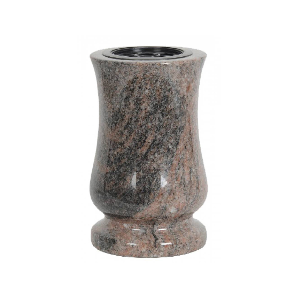 Plaque funéraire Vase Tourné en Granit - 25cm – Plaques Funéraires Créations® – vue complémentaire