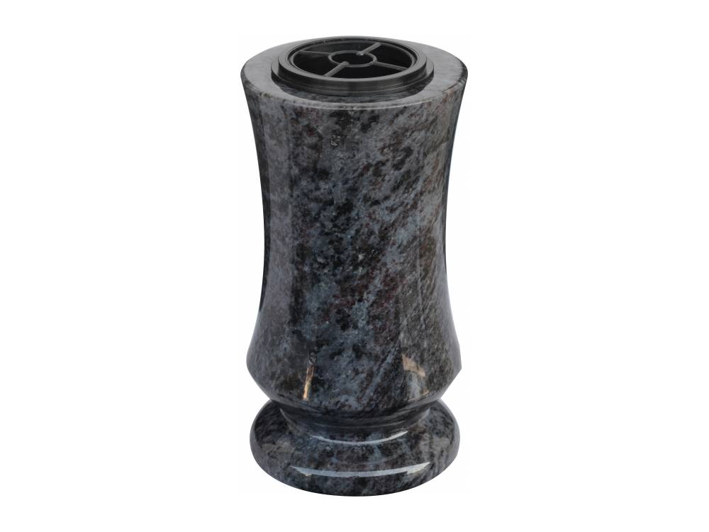 Plaque funéraire Vase Tourné en Granit - 28cm – Plaques Funéraires Créations® – vue complémentaire