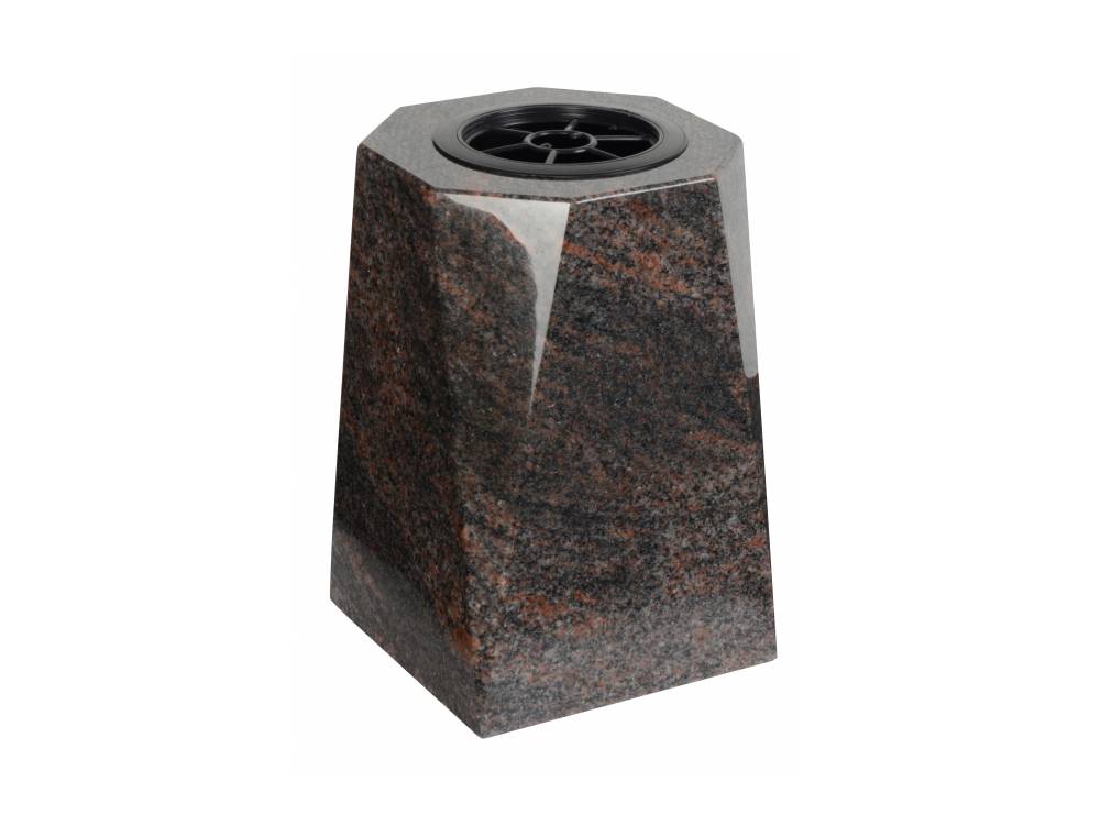 Vase Carré Granit 1 – Plaques Funéraires Créations®