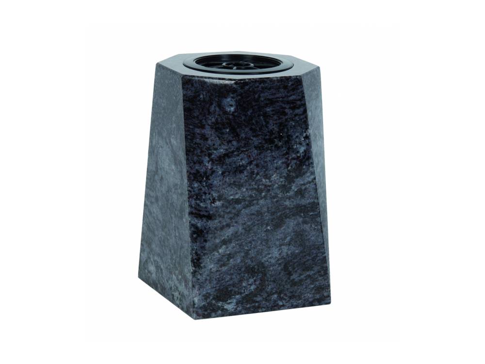Plaque funéraire Vase Carré Granit 1 – Plaques Funéraires Créations® – vue complémentaire