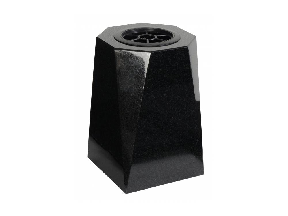 Plaque funéraire Vase Carré Granit 1 – Plaques Funéraires Créations® – vue complémentaire