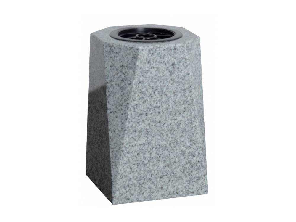 Plaque funéraire Vase Carré Granit 1 – Plaques Funéraires Créations® – vue complémentaire