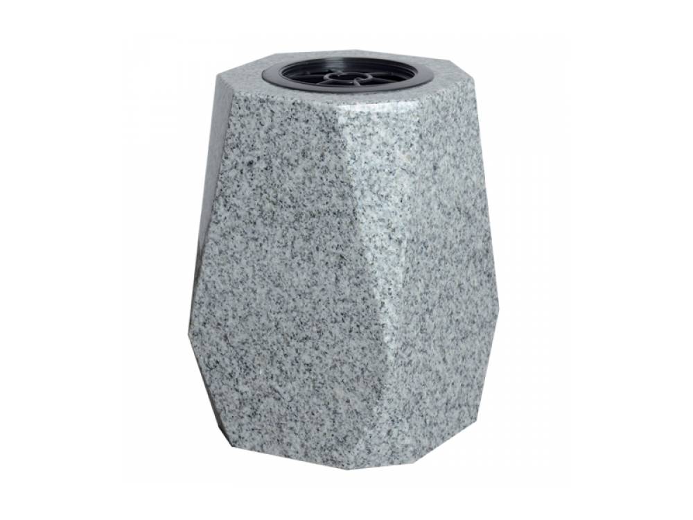 Plaque funéraire Vase Carré Granit 2 – Plaques Funéraires Créations® – vue complémentaire