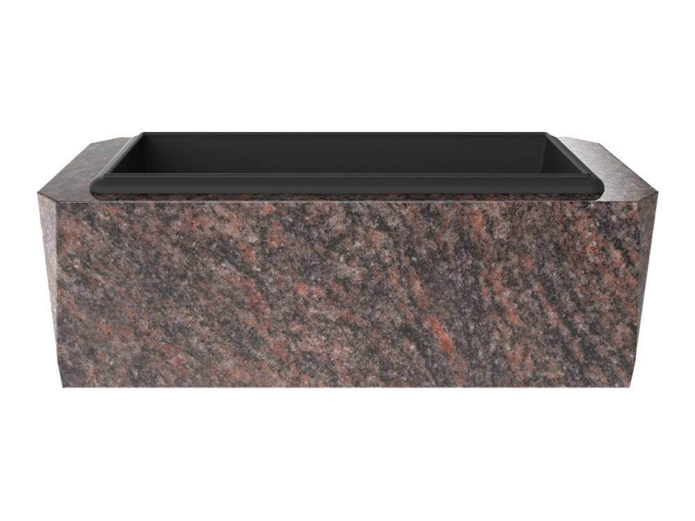 Jardinière Granit Massive Côtés Chanfreins – Plaques Funéraires Créations®
